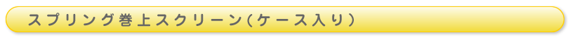 スプリング巻上スクリーン（ケース入り）