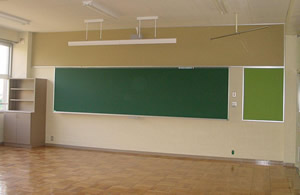 普通教室の平面黒板